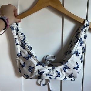 shein butterfly bikini top